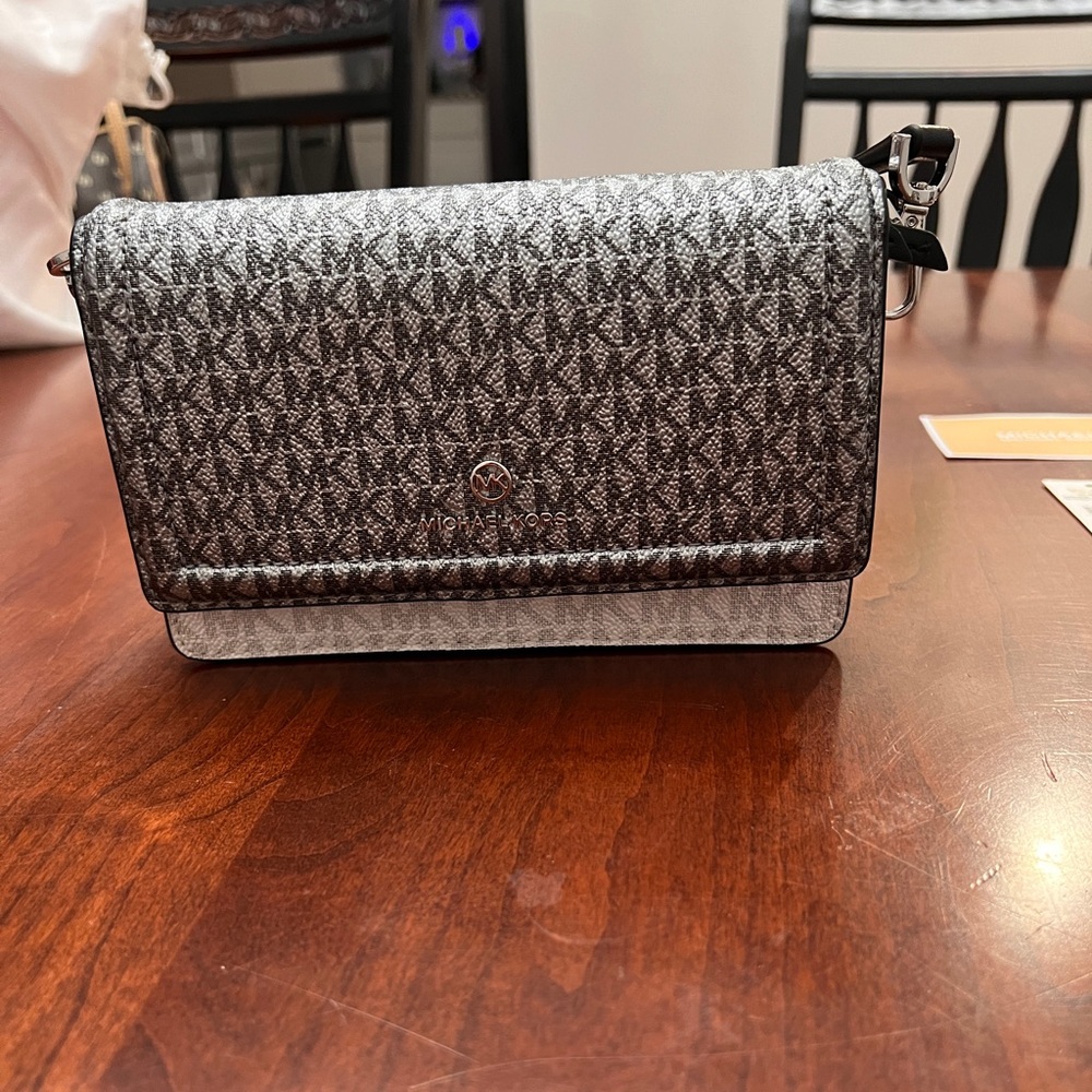 Michael Kors Black and Gray Women's Bag